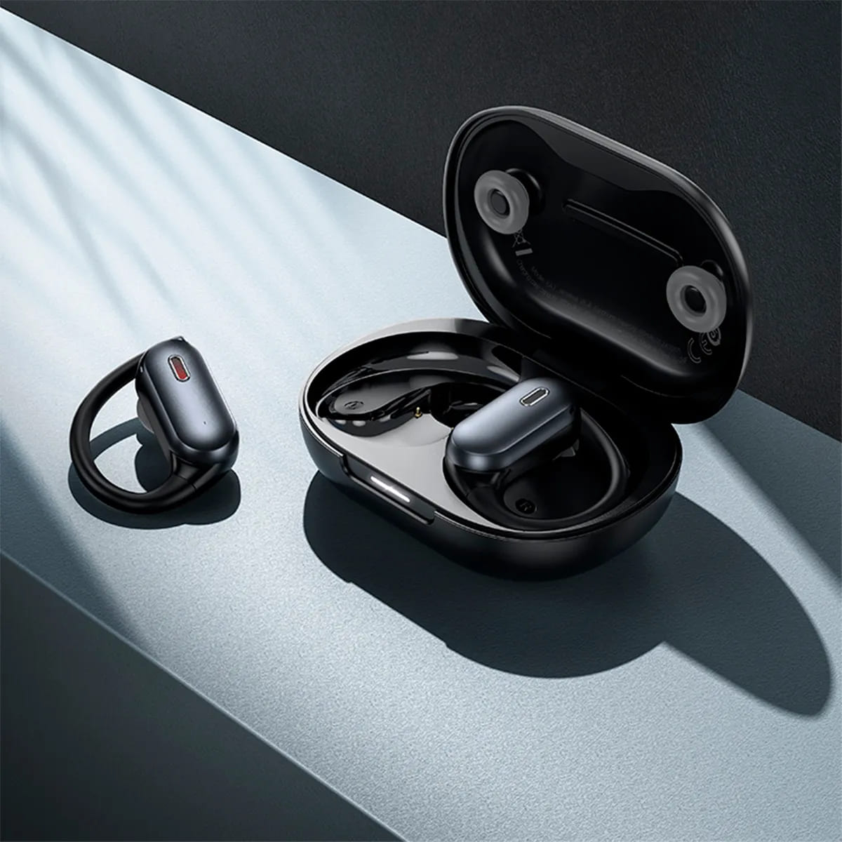 AUDIFONOS DEPORTIVOS HOCO EA7 OPEN EAR CLIP BLUETOOTH 5.3 NEGRO - 5