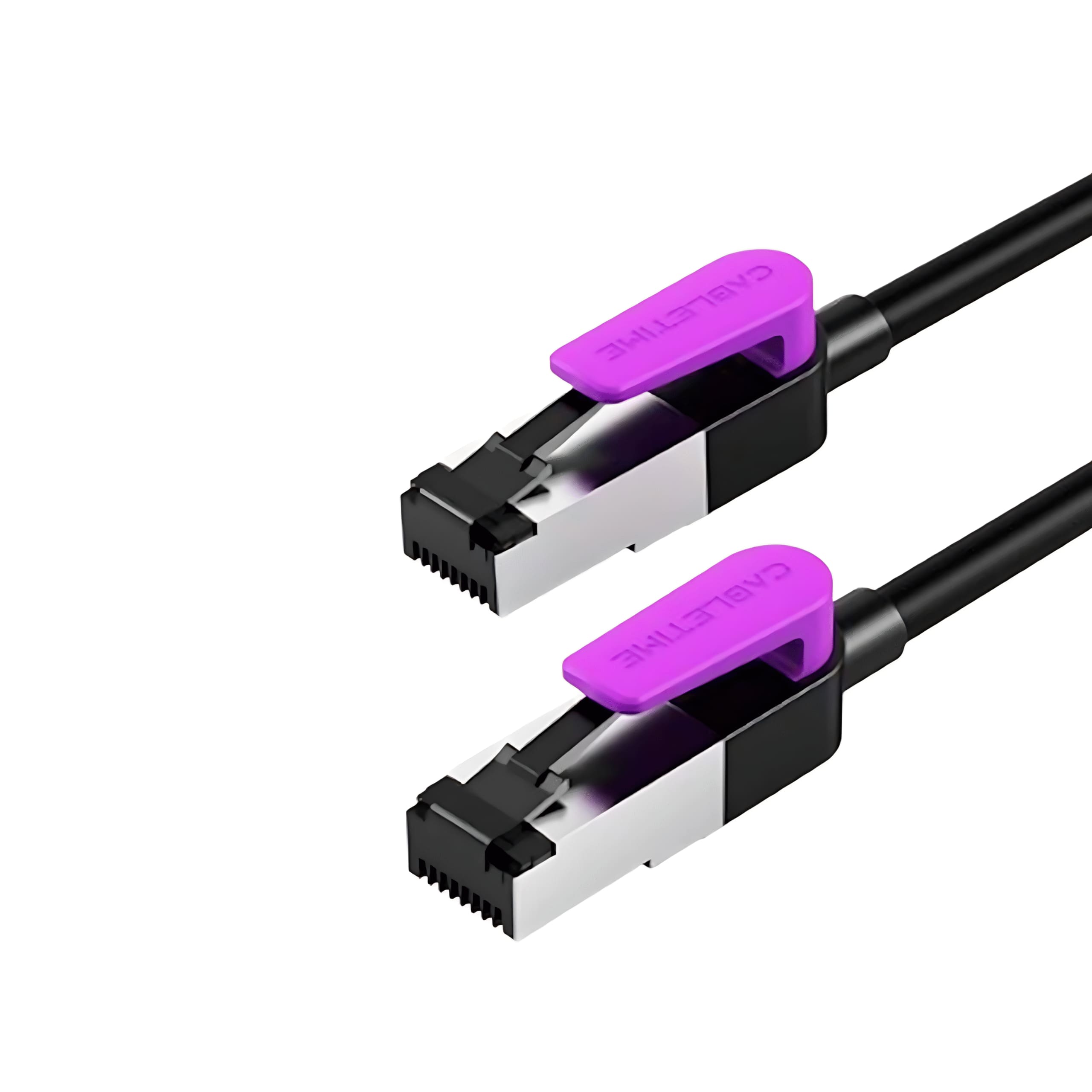CABLE ETHERNET CAT8 CABLETIME CN80L SSTP 40GBPS 2000MHZ 2M NEGRO - 1