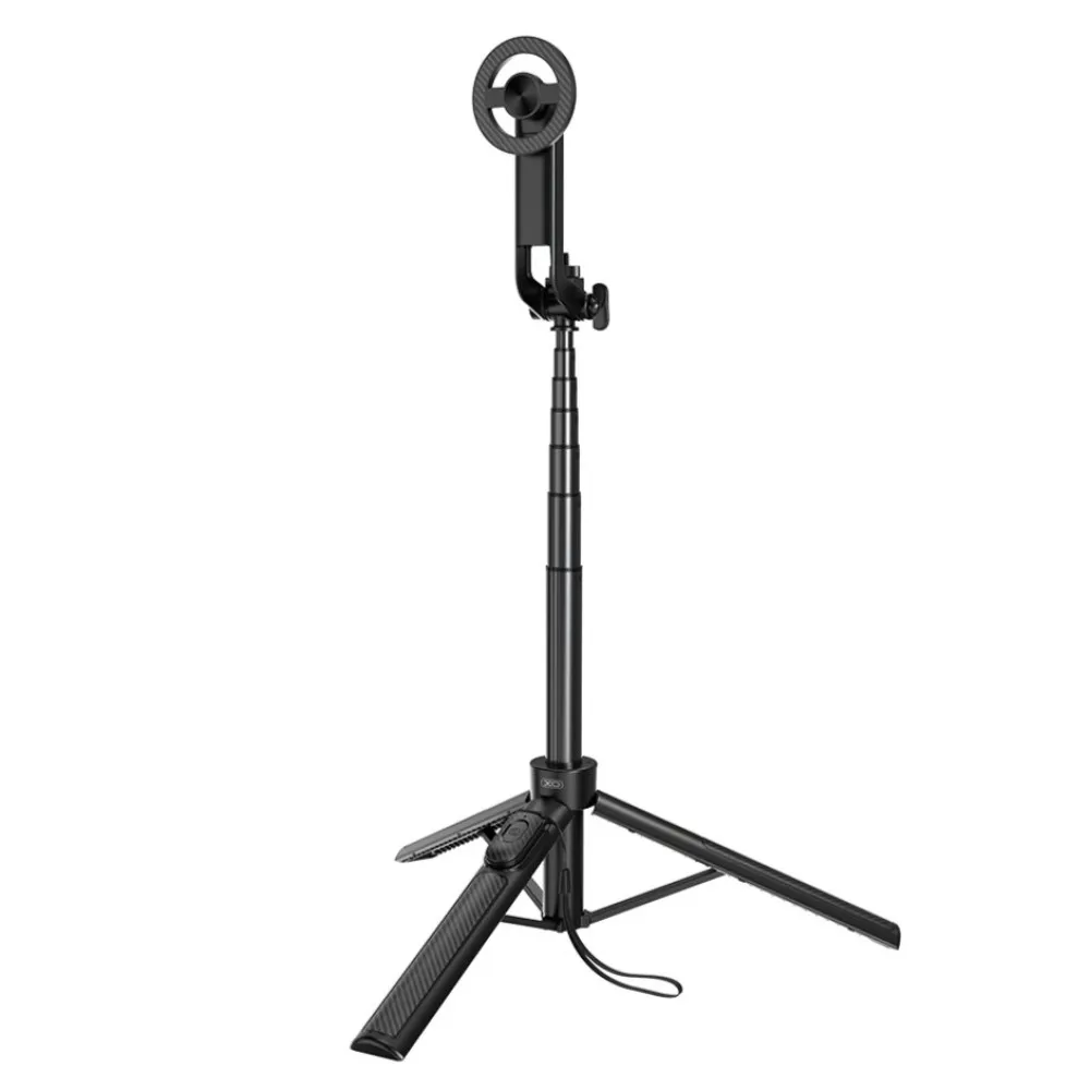 TRIPODE MAGNÉTICO SELFIE STICK XO-SS30 BLUETOOTH 1.23 M PARA SMARTHPHONES - 2