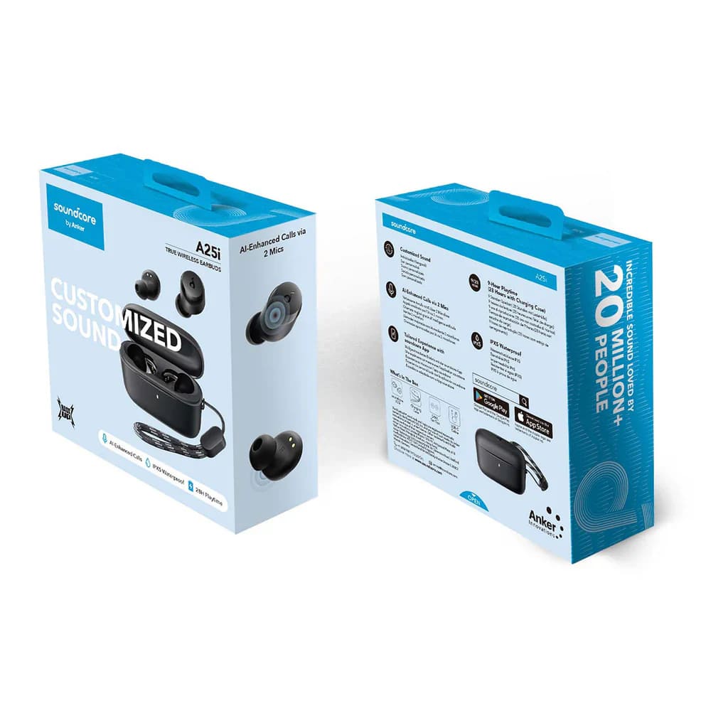 AUDÍFONOS SOUNDCORE A25I INALÁMBRICOS BLUETOOTH 5.3 IPX5 28H - 5