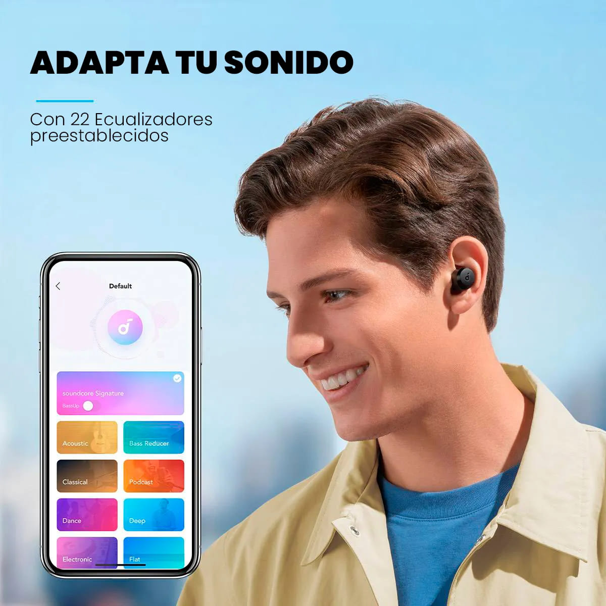 AUDÍFONOS SOUNDCORE A25I INALÁMBRICOS BLUETOOTH 5.3 IPX5 28H - 6