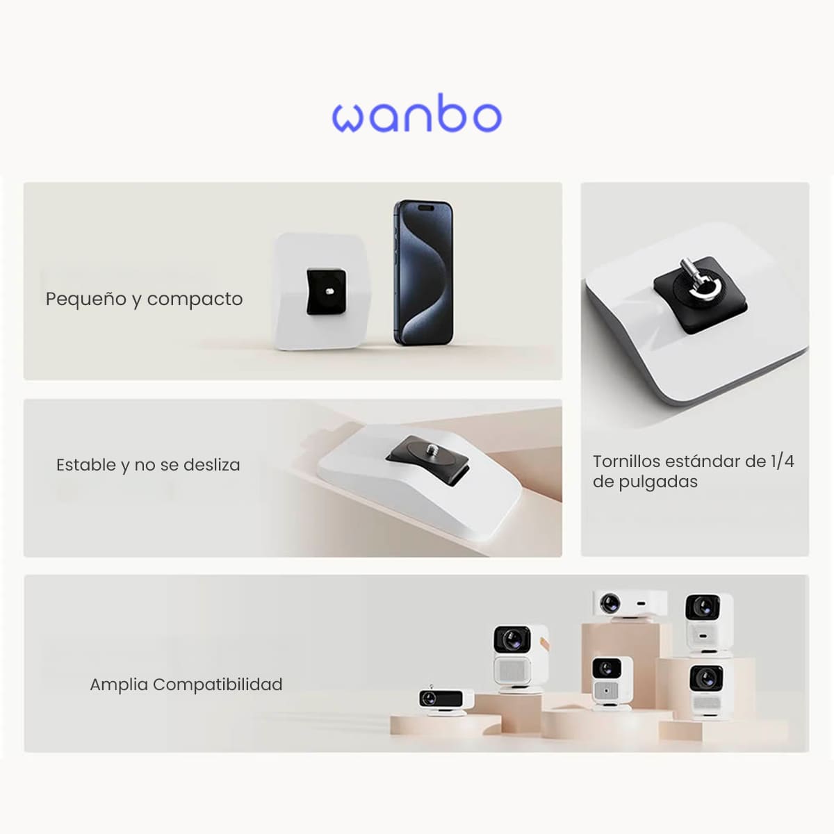 SOPORTE WANBO WBBA03 PARA PROJECTOR AJUSTABLE - 8