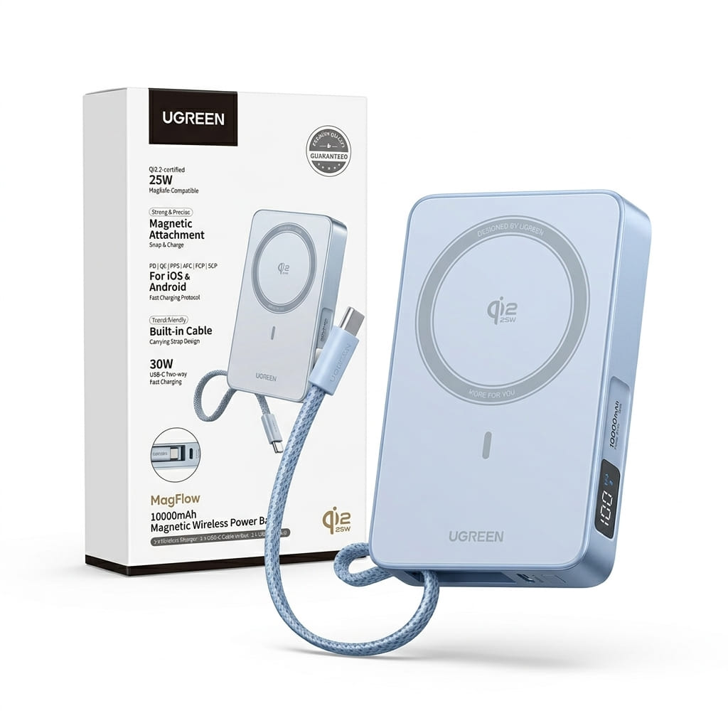 POWER BANK UGREEN PB773 MAGFLOW 20W - 1