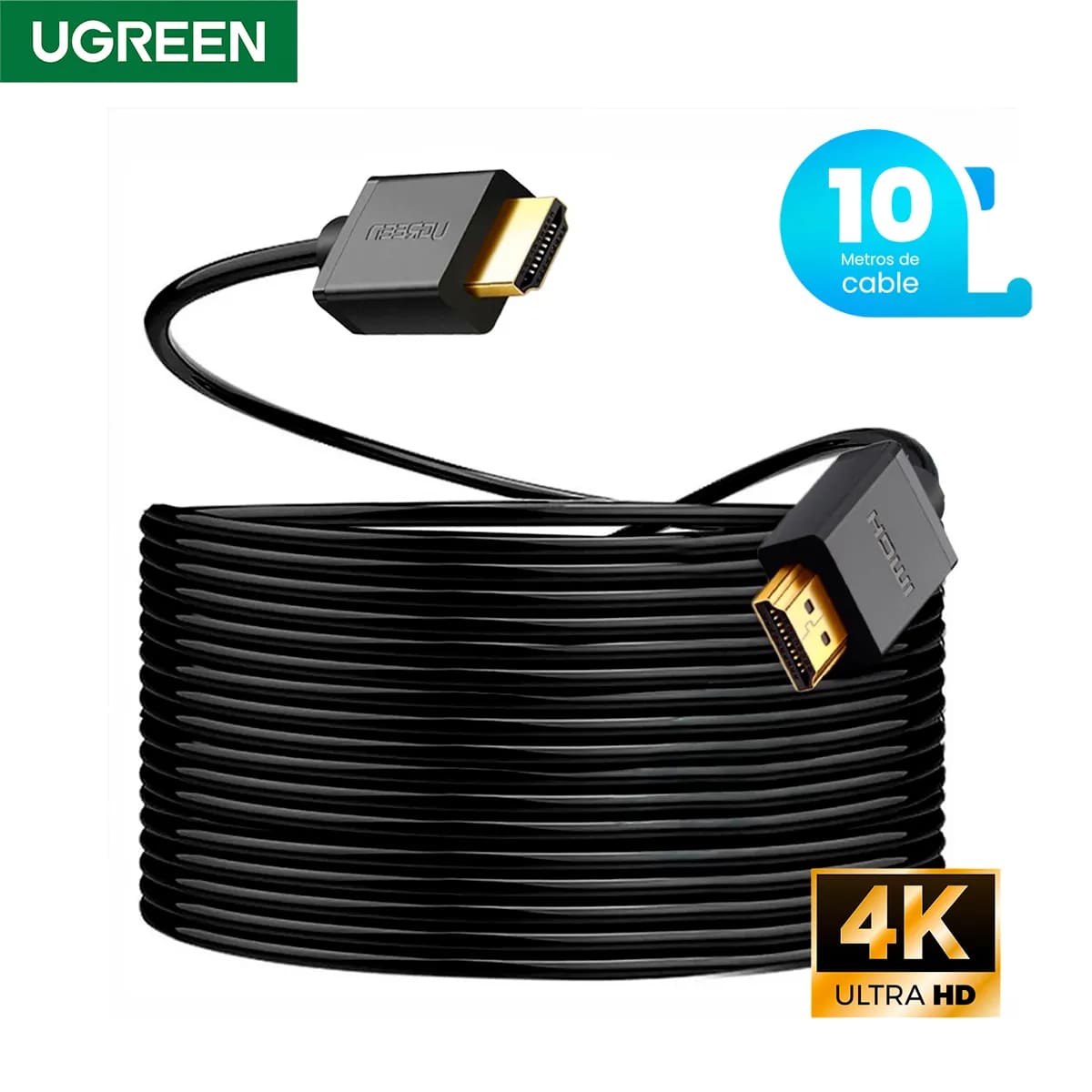 CABLE HDMI UGREEN HD104 10M 4K 18GBPS - 7