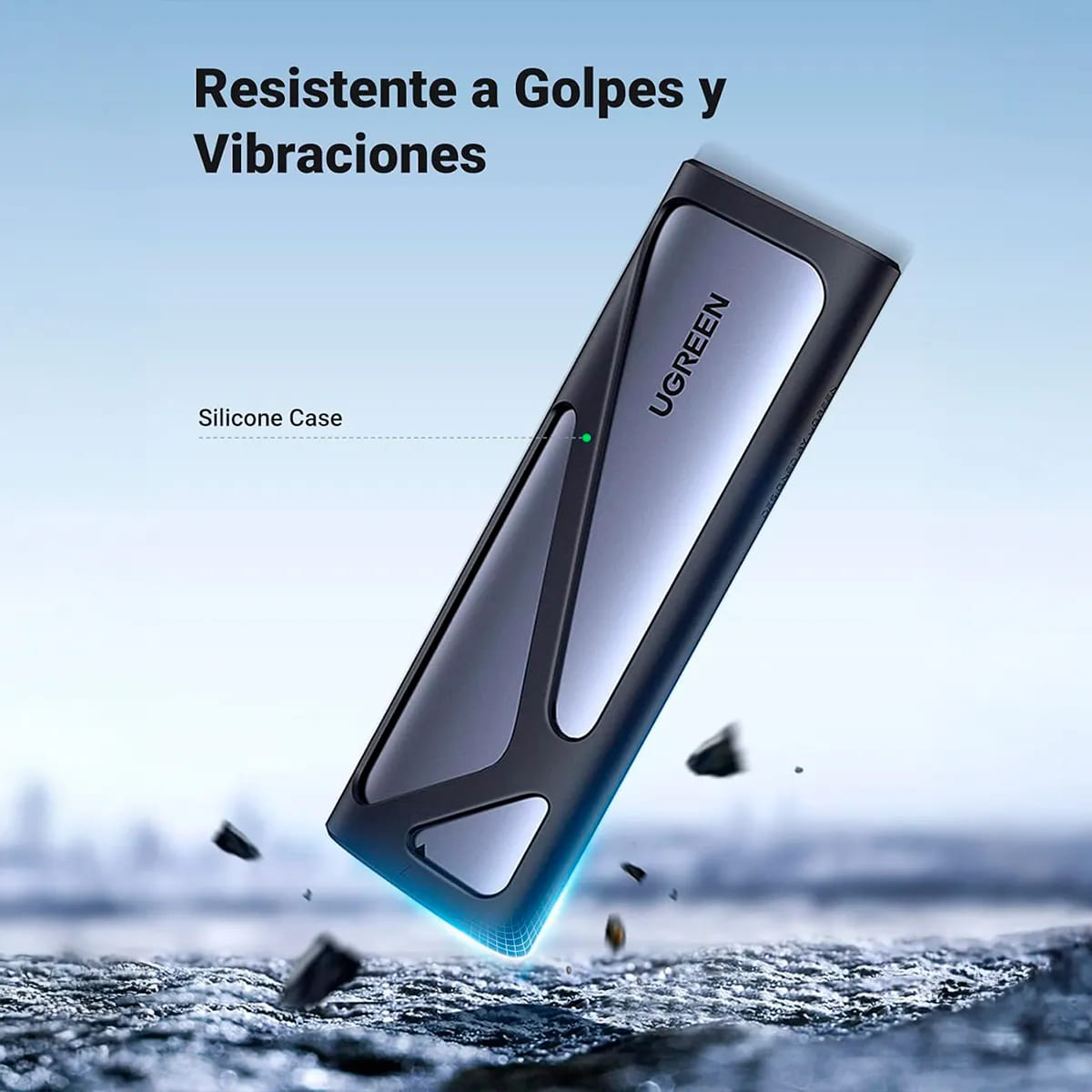CARCASA SSD M.2 NVME/SATA UGREEN CM767 10 GBPS DISIPACION DE CALOR - 5