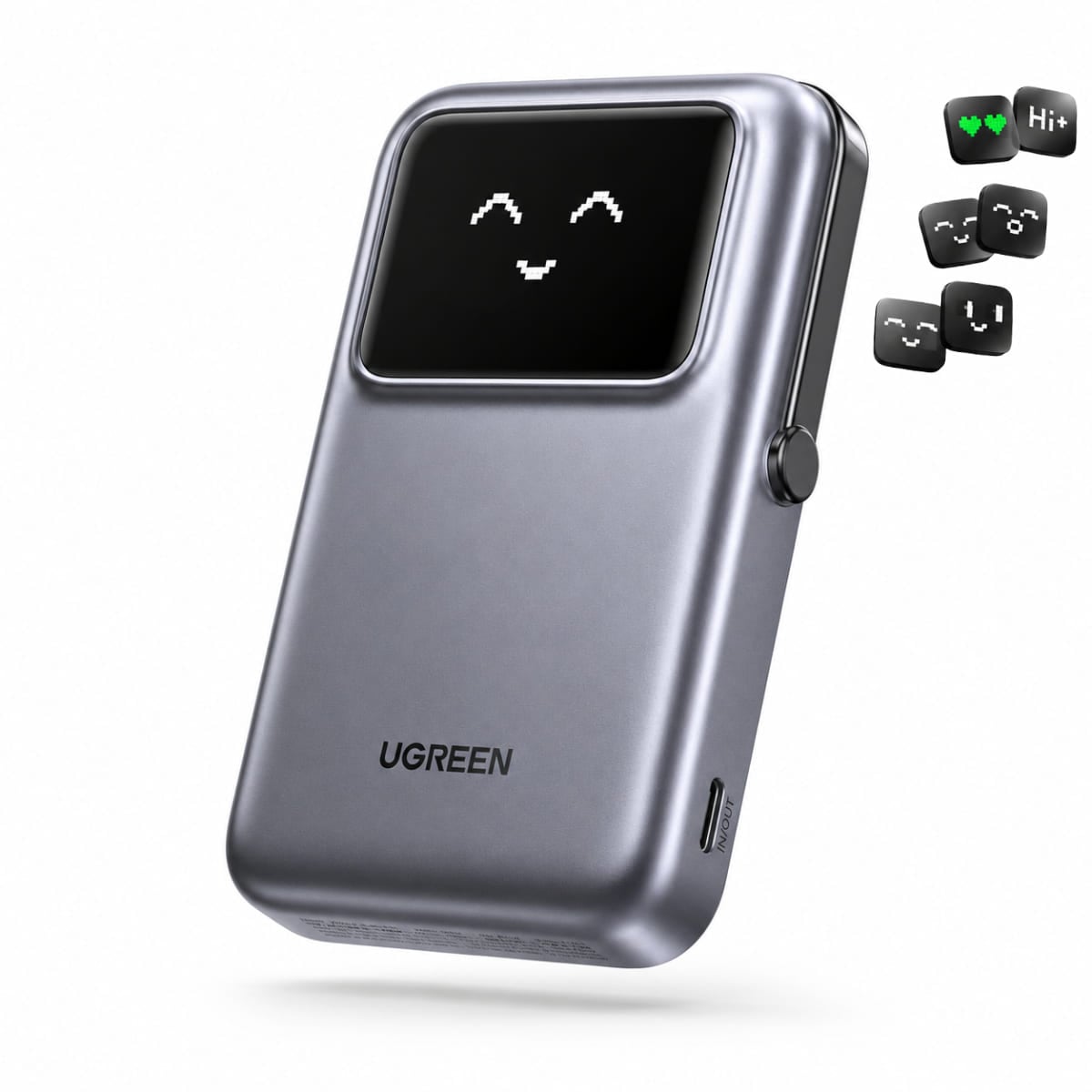 POWER BANK UGREEN PB572 10000MAH 20W MAGNETICO PANTALLA DIGITAL GRIS - 1