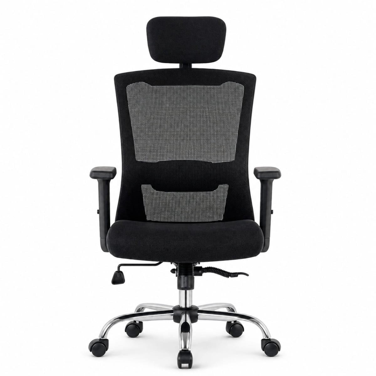 SILLA DE OFICINA ERGONOMICA HAVEN N49 BASE DE ACERO Y SOPORTE LUMBAR - 1