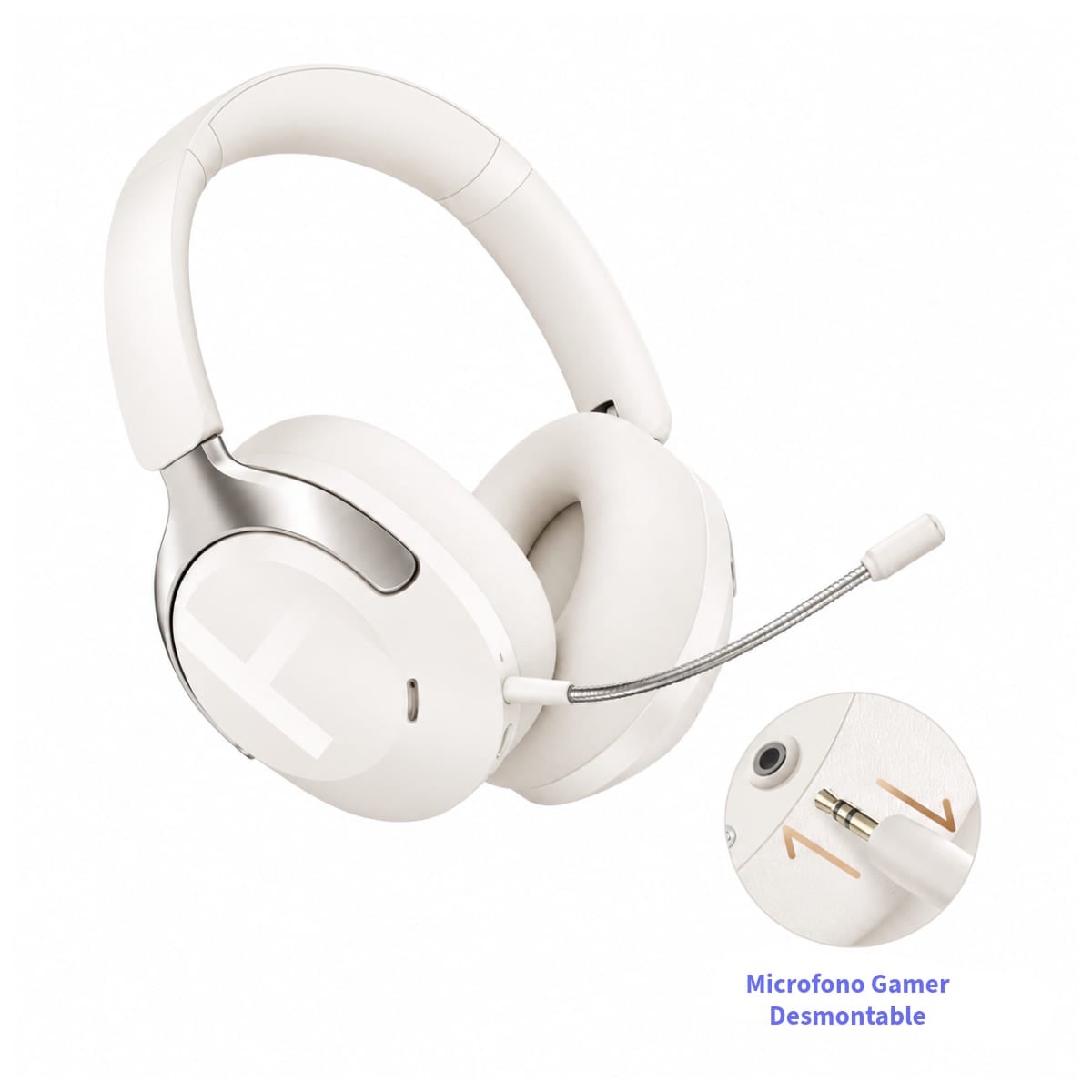 AUDIFONOS HAYLOU S40 PRO ANC 50DB BLUETOOTH 6.0 90H BLANCO - 5