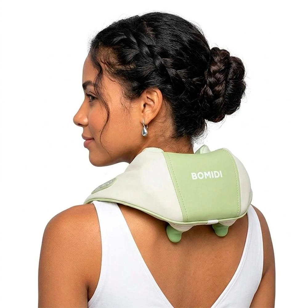 MASAJEADOR DE CUELLO Y HOMBROS BOMIDI MP2 LITE CON COMPRESA DE CALOR - 2
