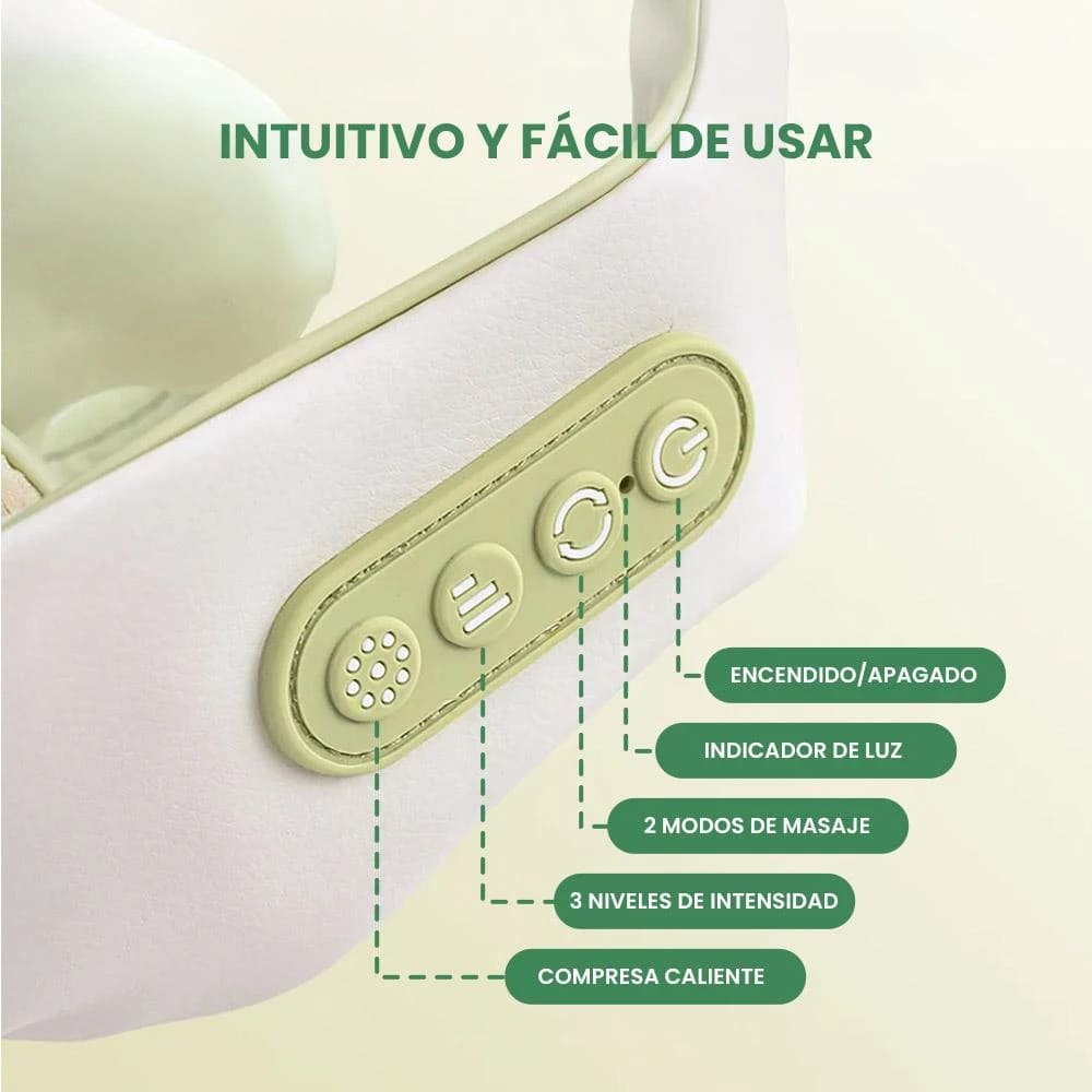MASAJEADOR DE CUELLO Y HOMBROS BOMIDI MP2 LITE CON COMPRESA DE CALOR - 4