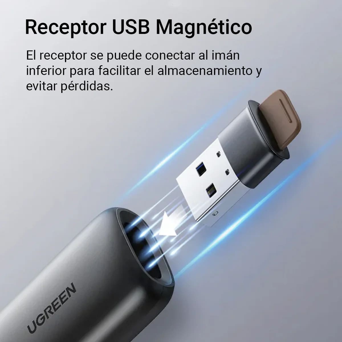 PUNTERO PRESENTADOR DIAPOSITIVAS UGREEN LP479 LASER CONTROL REMOTO - 2