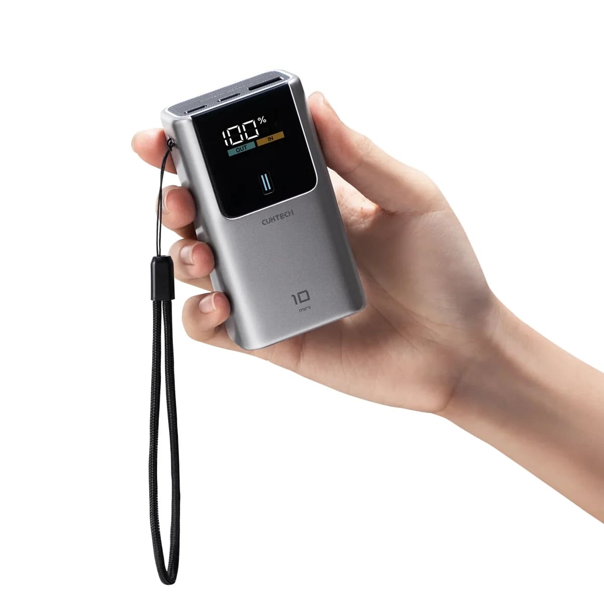 POWER BANK TIPO C CUKTECH 10 MINI 55W 10000 MAH PANTALLA GRIS - 8