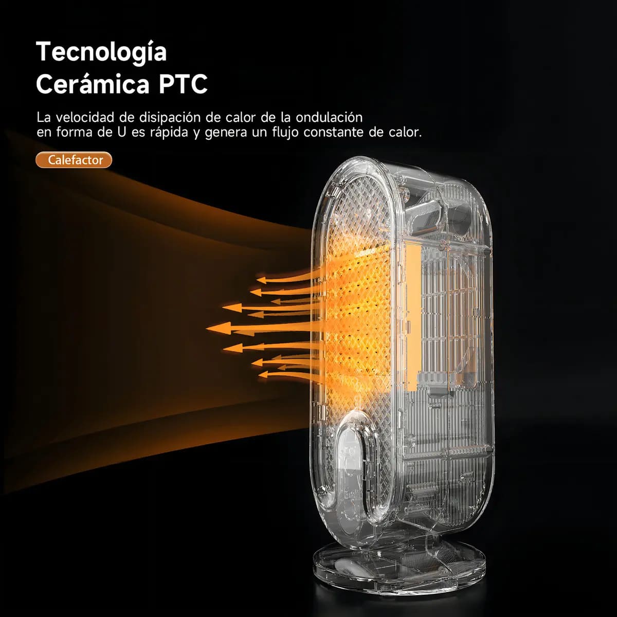 CALEFACTOR ELECTRICO BOMIDI H6 CON TEMPORIZADOR Y REGULABLE COLOR BLANCO - 5
