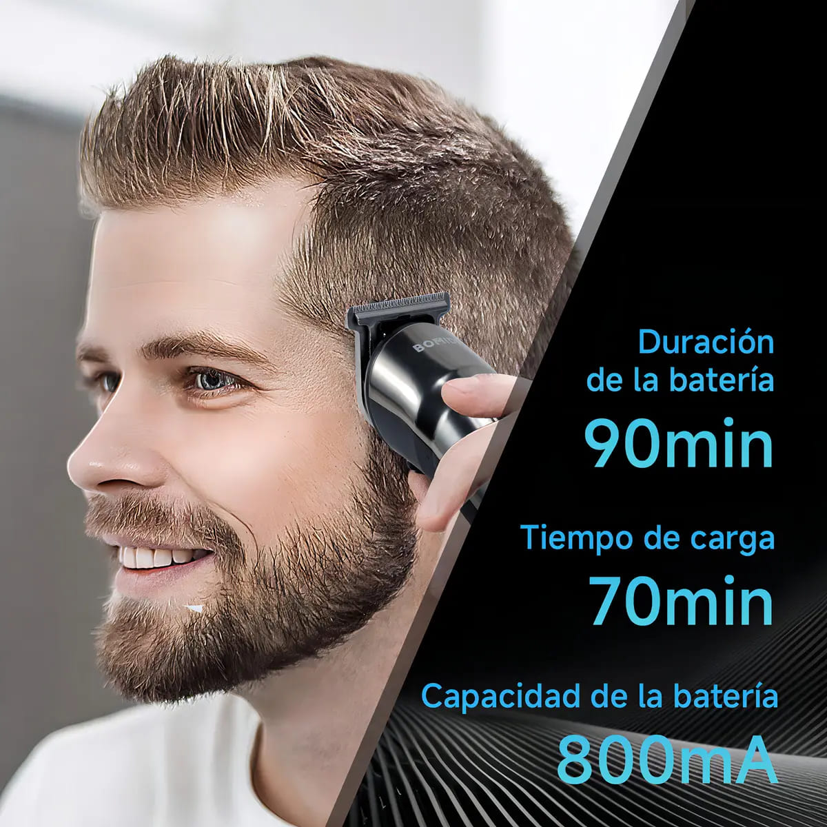 CORTADORA DE CABELLO 3 EN 1 BOMIDI L2 RECARGABLE 4 NIVELES - 4