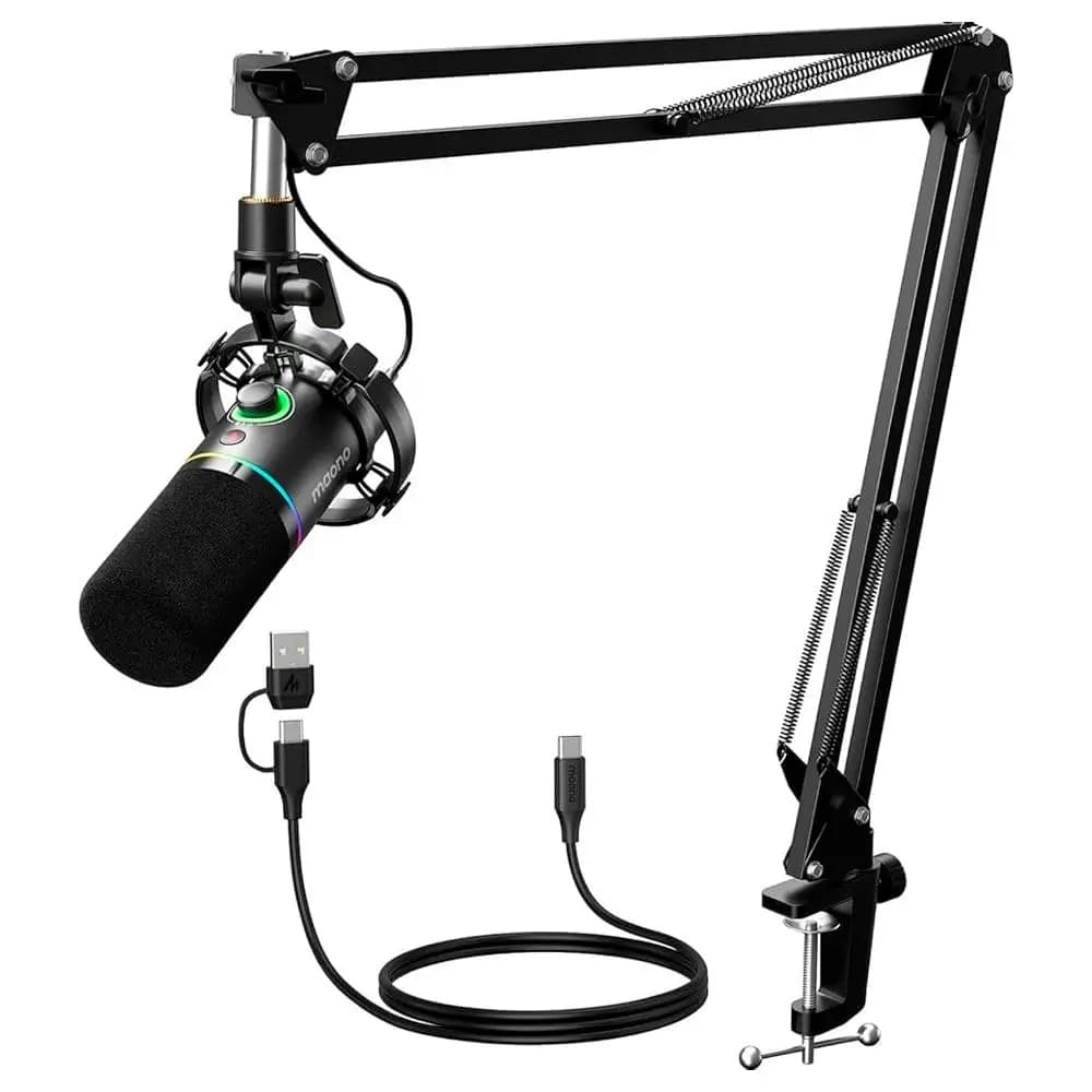 MICROFONO MAONO PD200XS CONDENSADOR AUX/USB DINÁMICO STUDIO PODCAST STREAMING - 1