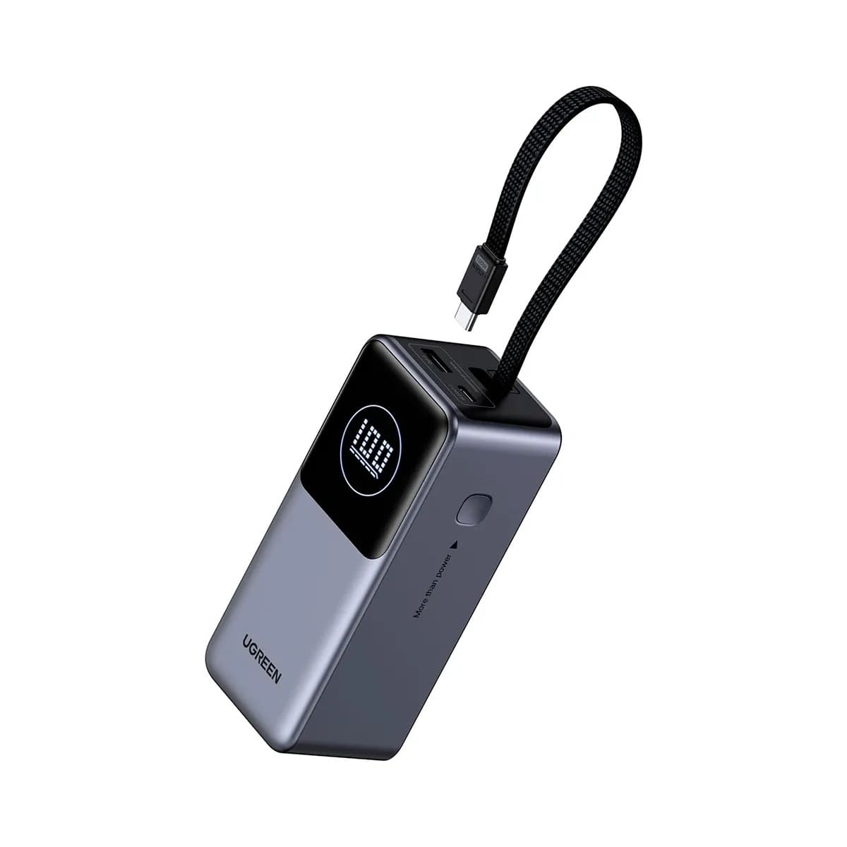 POWER BANK UGREEN PB723 - 130W TOTAL, CABLE USB-C INTEGRADO, 20 000 MAH - 2