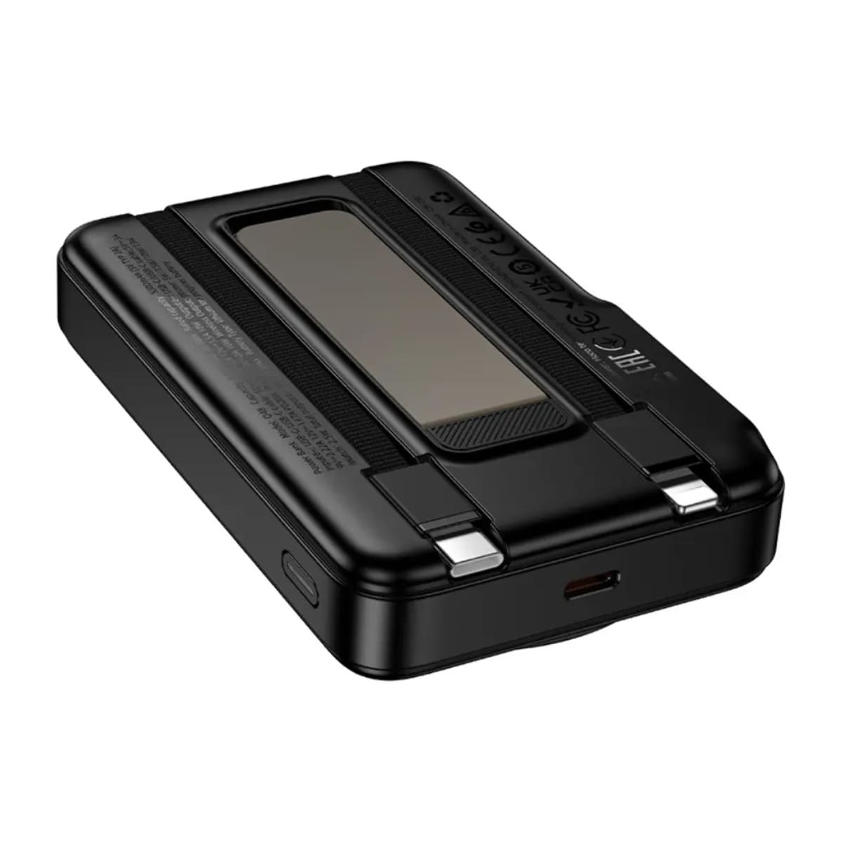 POWER BANK CARGADOR INALÁMBRICO MAGNÉTICO HOCO Q48 10000 MAH CON CABLES INTEGRADOS - 3