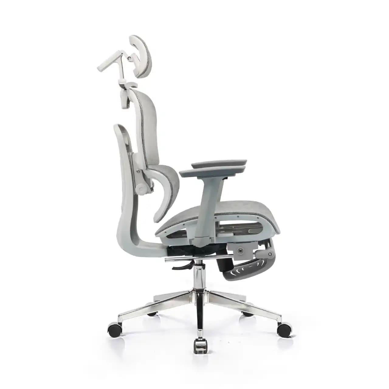 SILLA DE OFICINA HAVEN M1 PRO ERGONOMICA MESH BASE CROMADA CON REPOSAPIES - 2