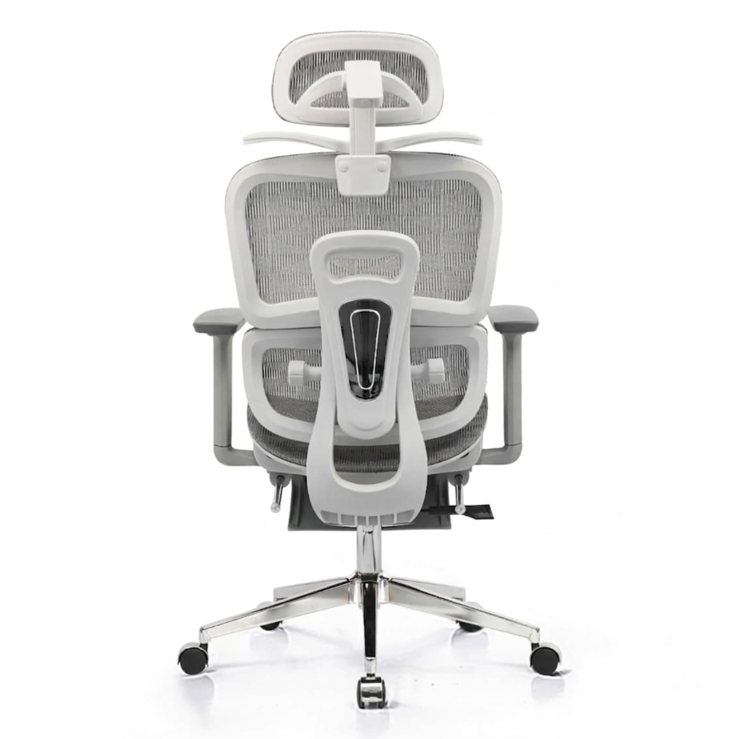 SILLA DE OFICINA HAVEN M1 PRO ERGONOMICA MESH BASE CROMADA CON REPOSAPIES - 3