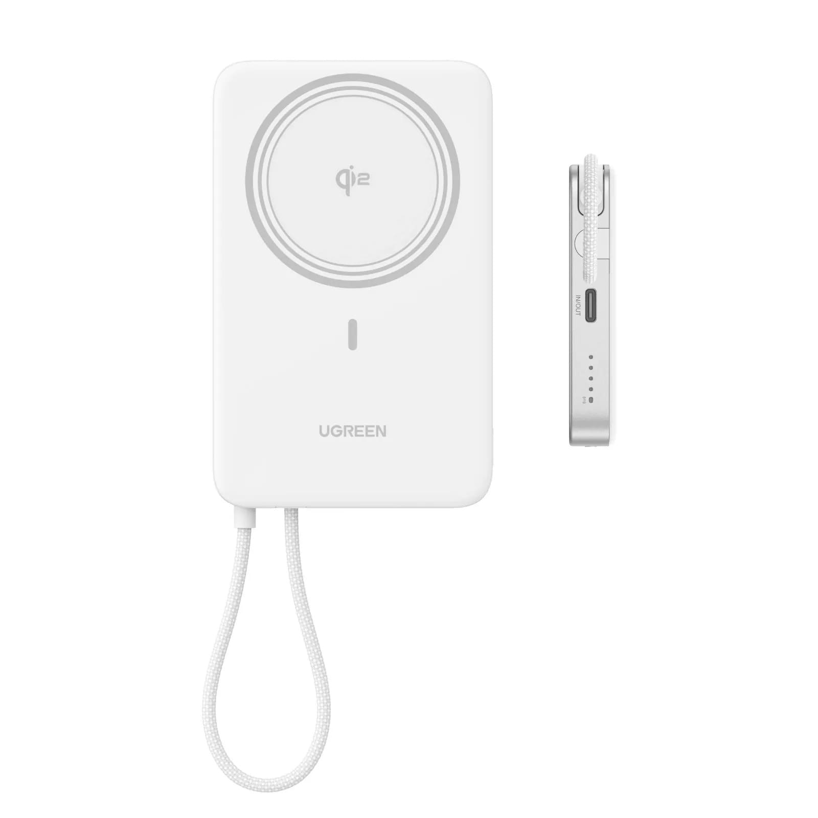 POWER BANK UGREEN PB570 MAGFLOW QI2 30W 10000MAH ULTRA SLIM - 2