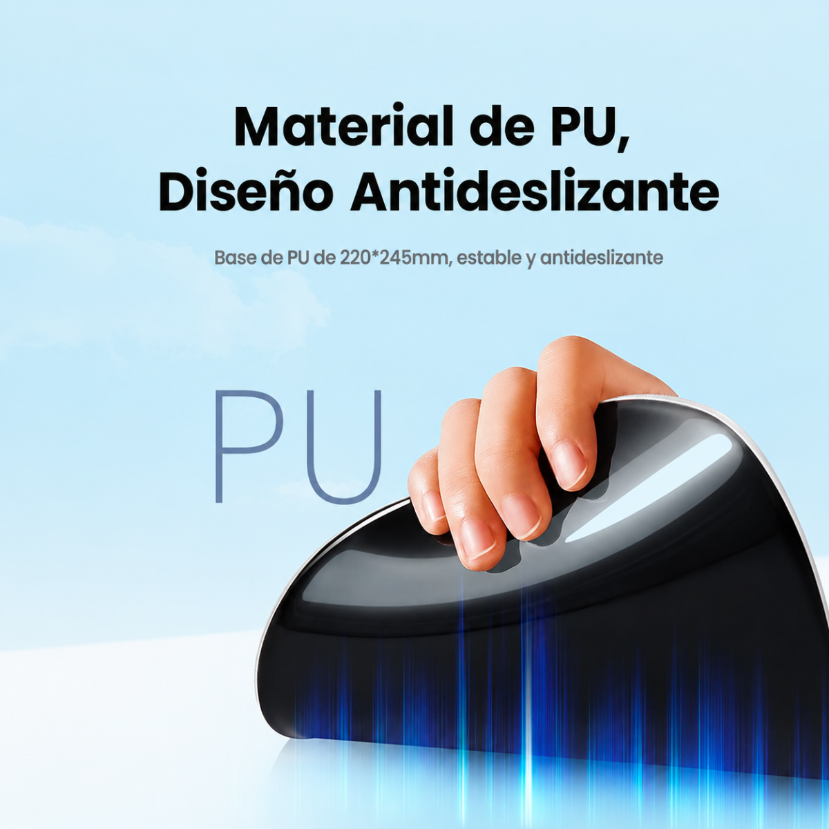 MOUSES PAD UGREEN LP668 ERGONOMICO REPOSAMUÑECAS MEMORY FOAM VERDE - 4
