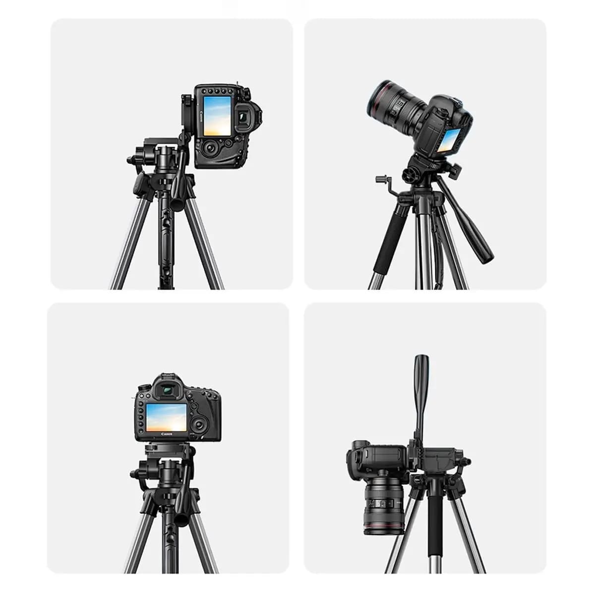 TRÍPODE PROFESIONAL UGREEN LP661 DE 175CM PARA CÁMARA Y CELULAR - 4
