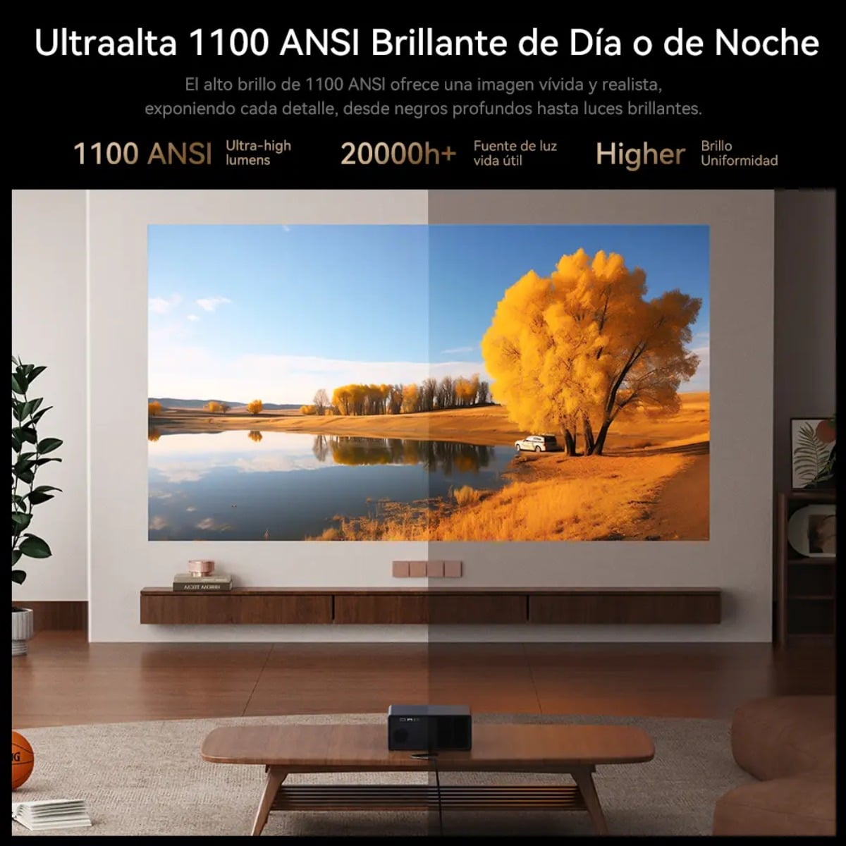PROYECTOR WANBO X5 PRO 1080P 1100 LUMENS HDR10 4K GOOGLE TV - 9