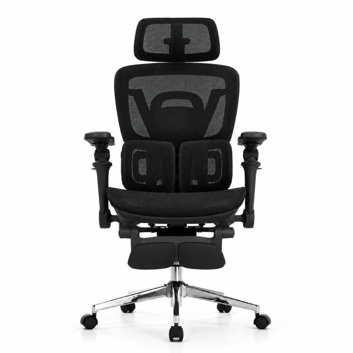 SILLA ERGONOMICA HAVEN S100 ULTRA LUMBAR ANATOMICO MESH BRAZOS 7D NEGRO - 1