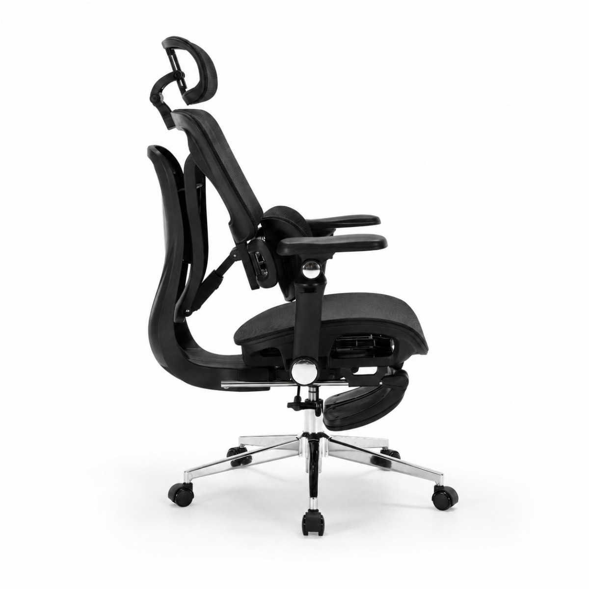 SILLA ERGONOMICA HAVEN S100 ULTRA LUMBAR ANATOMICO MESH BRAZOS 7D NEGRO - 2
