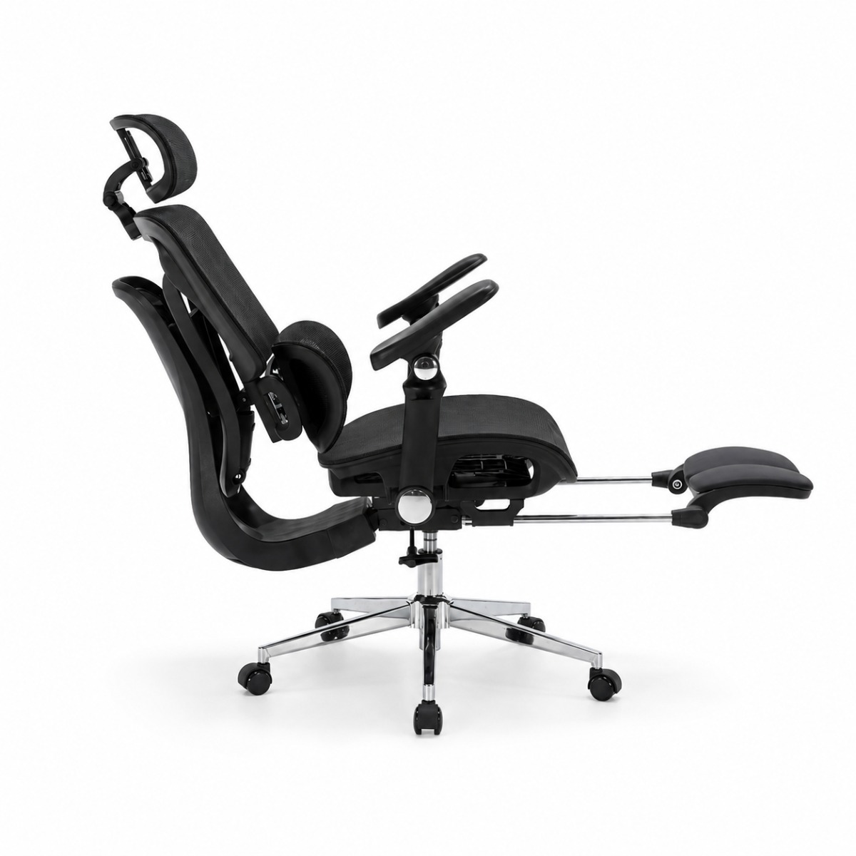 SILLA ERGONOMICA HAVEN S100 ULTRA LUMBAR ANATOMICO MESH BRAZOS 7D NEGRO - 3