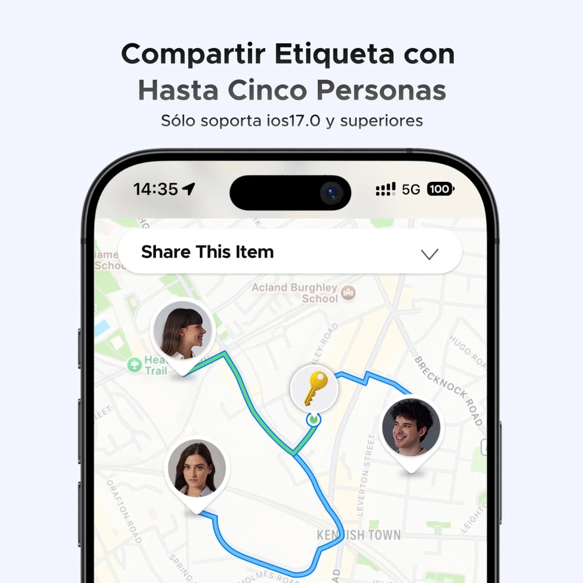RASTREADOR BLUETOOTH UGREEN FINE TRACK PARA APPLE FIND MY PILA REEMPLAZABLE - 7
