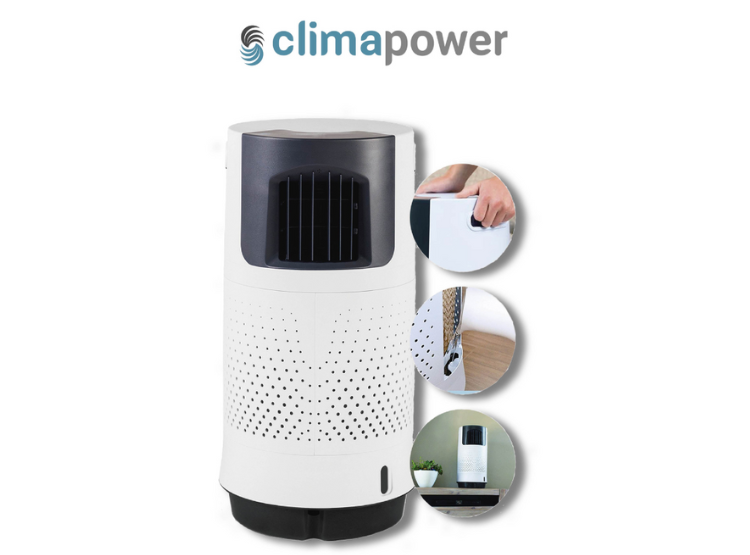 ENFRIADOR DE AIRE PORTATIL ECOLOGICO 3 VELOCIDADES - CPW10 - BLANCO - 3