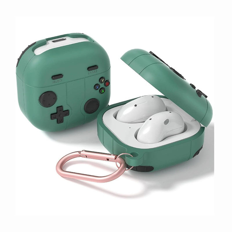 PROTECTOR DE AUDIFONOS SAMSUNG BUDS FE NINTENDO - VERDE - 1