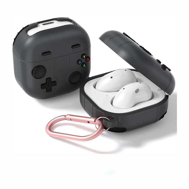 PROTECTOR DE AUDIFONOS SAMSUNG BUDS FE NINTENDO - NEGRO - 1