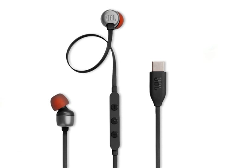 AURICULARES JBL USB-C TUNE 310C CON MICROFONO - NEGRO - 2