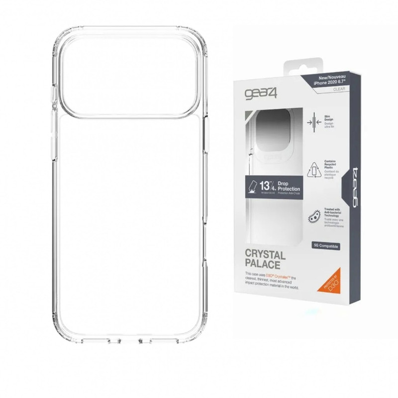 CASE GEAR4 TRANSPARENTE CRYSTAL PALACE - IPHONE 17 PRO MAX - 2