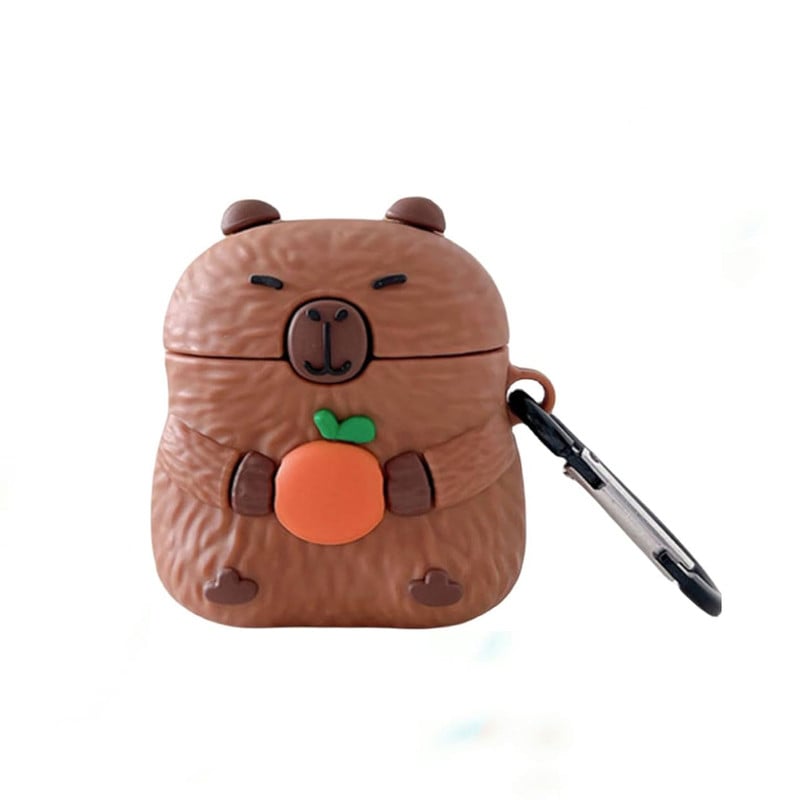 FUNDA COMPATIBLE PARA AIRPODS 4TA GEN - CAPIBARA - 1