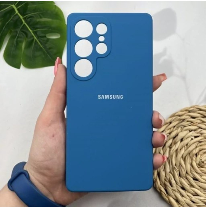FUNDA SILICONA COMPATIBLE PARA SAMSUNG S25 ULTRA - AZUL - 1
