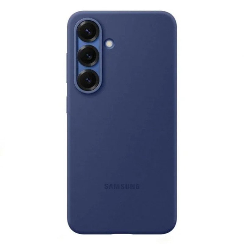 FUNDA SILICONA COMPATIBLE PARA SAMSUNG S25 PLUS - AZUL MARINO - 1
