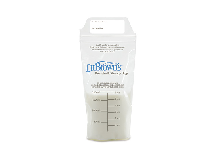 BOLSAS PARA ALMACENAR LECHE MATERNA DR. BROWN'S X 25 UNIDADES - 1