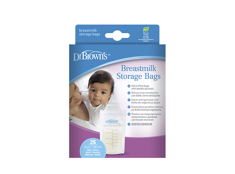 BOLSAS PARA ALMACENAR LECHE MATERNA DR. BROWN'S X 25 UNIDADES - 2