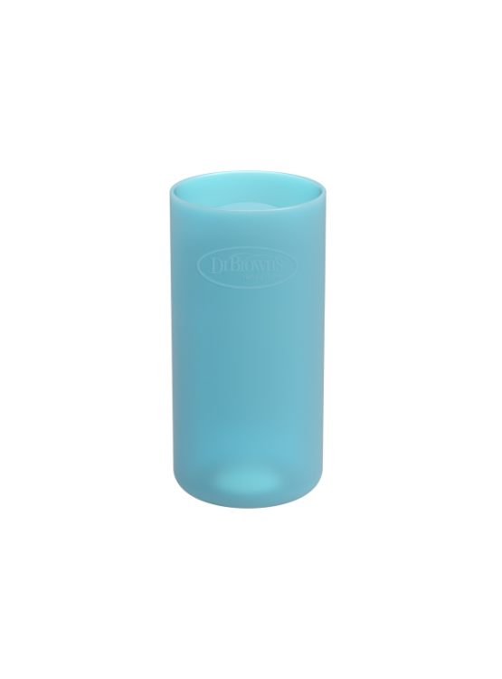FUNDA PARA BIBERON DE VIDRIO DE 8OZ. COLOR AZUL - 1