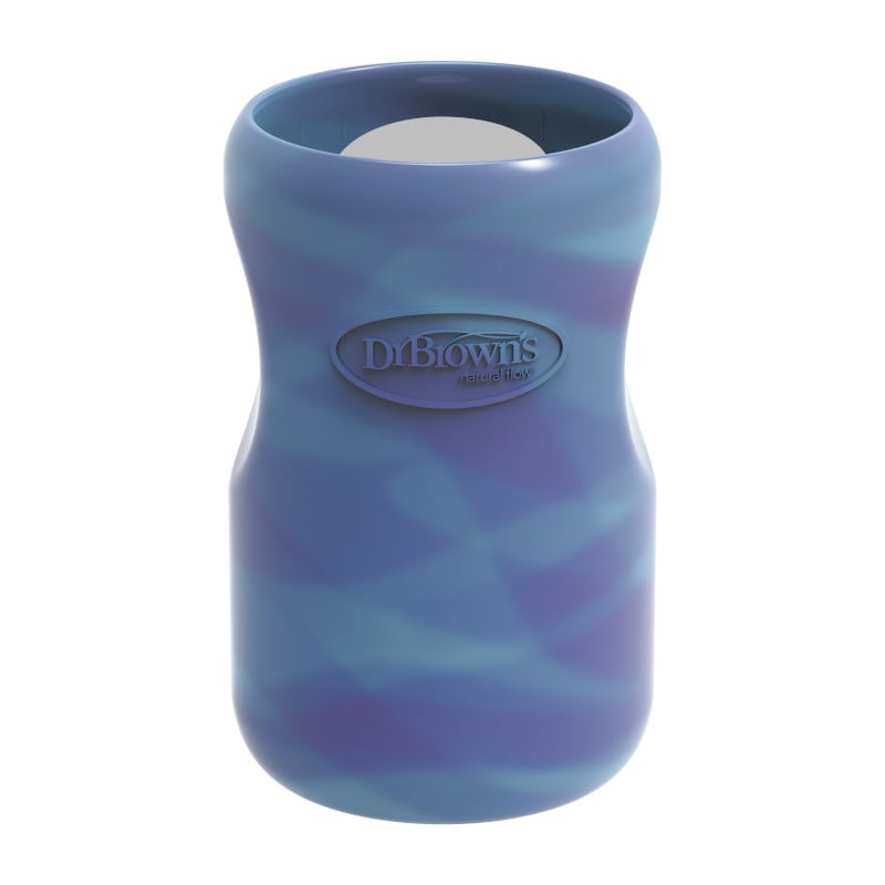 FUNDA BIBERÓN DE VIDRIO BOCA ANCHA 9OZ 270ML - BRILLO EN LA OSCURIDAD - 1
