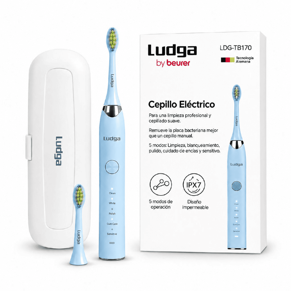 LUDGA CEPILLO DENTAL ELÉCTRICO SONICO LDG TB170A - 1