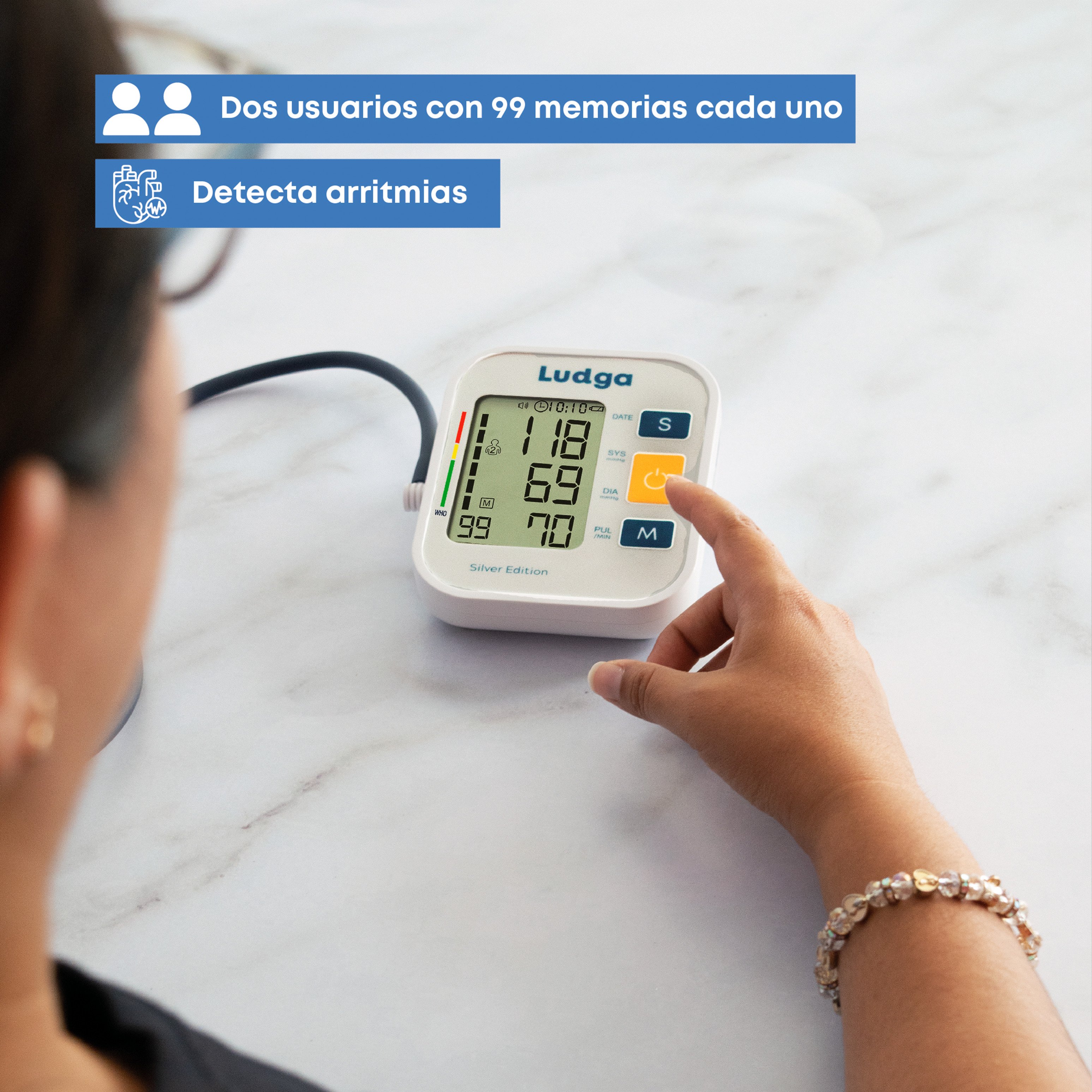 TENSIÓMETRO DE BRAZO DIGITAL SILVER EDITION LDG 5484 - 3