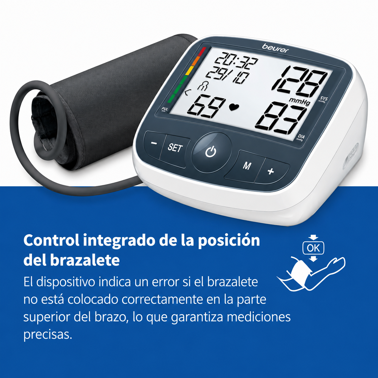 TENSIÓMETRO DIGITAL DE BRAZO BM 40 BEURER - 4