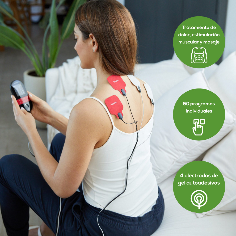 ELECTROESTIMULADOR MUSCULAR DIGITAL EMS/TENS CON FUNCIÓN DE CALOR EM 59 - 2