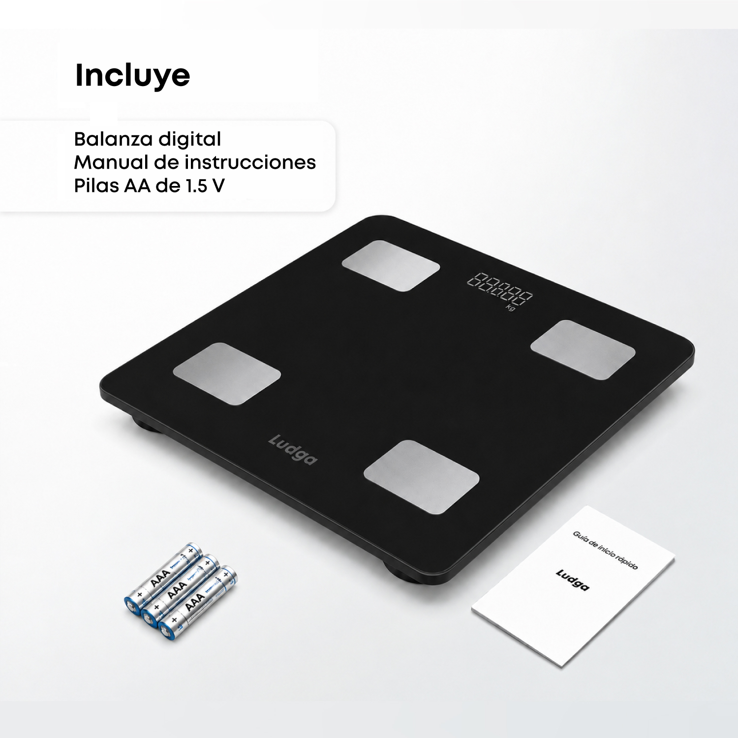 BALANZA DIGITAL INTELIGENTE LUDGA LDG 3520 – 25 MÉTRICAS DE COMPOSICIÓN CORPORAL CON BLUETOOTH - 4