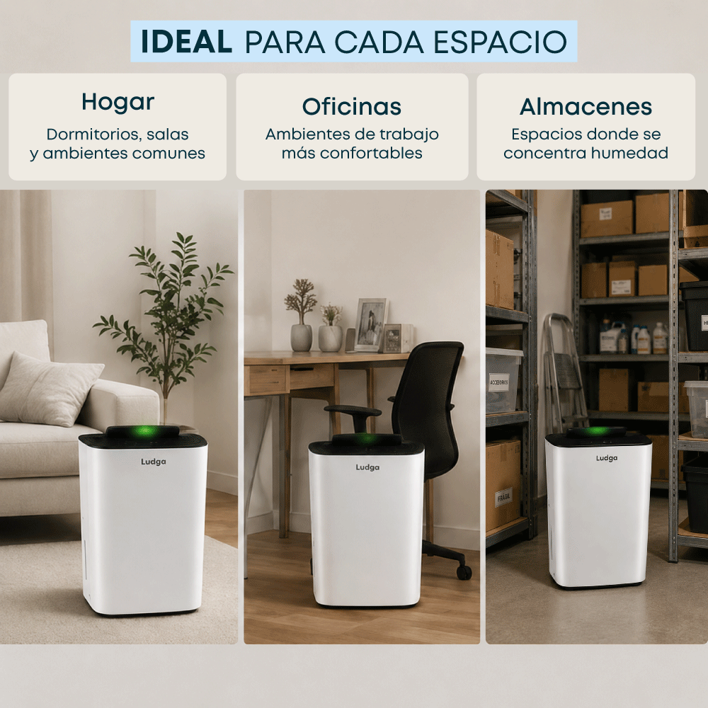 DESHUMEDECEDOR Y PURIFICADOR DE AIRE 2 EN 1 LUDGA LDG-6288 - 4
