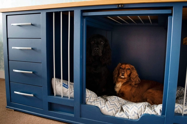 MP CAMA PARA MASCOTAS + CAJONERA - BLUE - 1